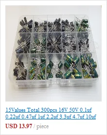 50pcs/lot 3296W Series 500R 1K 2K 5K 10K 20K 50K 100K 200K 1M Multi-turn Potentiometer 10K Variable Resistors with Box Set