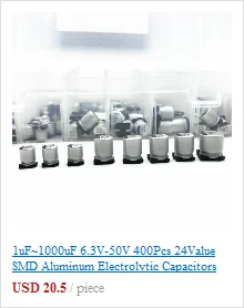 50pcs/lot 3296W Series 500R 1K 2K 5K 10K 20K 50K 100K 200K 1M Multi-turn Potentiometer 10K Variable Resistors with Box Set
