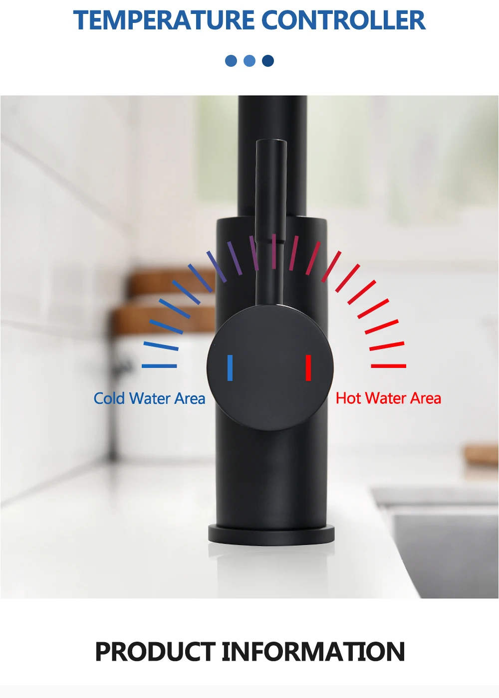 DQOK Kitchen Faucet Pull Out Brushed Nickle Sensor Stainless Steel Black Smart Induction Mixed Tap Touch Control Sink Tap