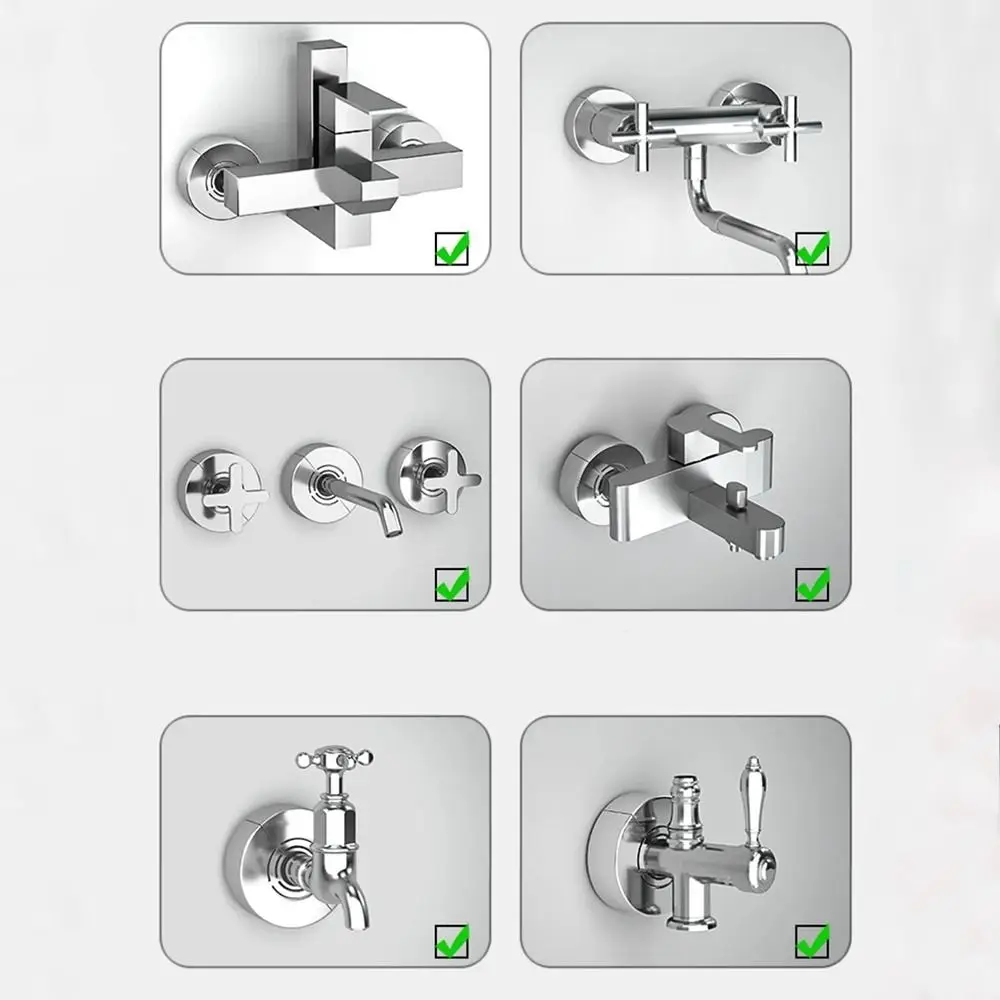 New Useful ABS Shower Kitchen Faucet Cover Adjustable Plating Faucet Decorative Cover Wall Flange Kitchen Tap Accessories Shower
