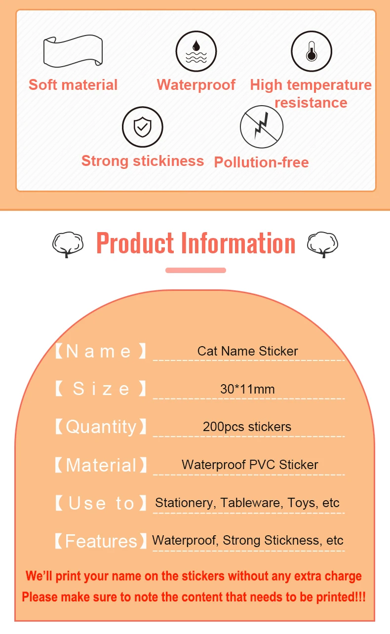 Custom Name Sticker Hebrew Waterproof Self-adhesive Baby Personalized Kids School Label Kindergarten Stationery Tag