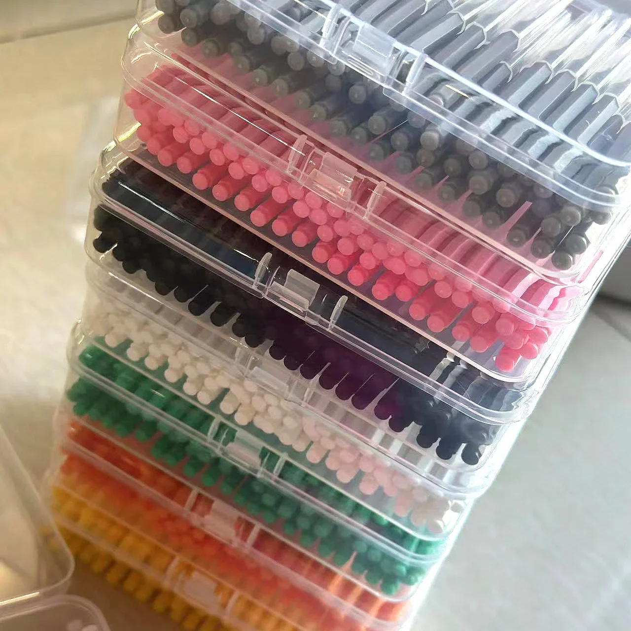 New 100Pcs/Box I-type Push Pull Interdental Brush 0.6-1.5Mm Cleaning Between Teeth Oral Care Orthodontic I Shape Tooth Floss