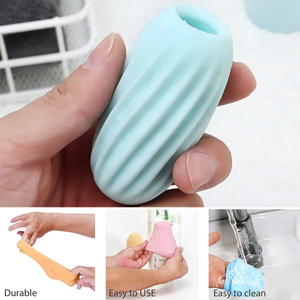 Silicone Travel Bottle Covers Reusable Flexible Toiletry Cover For All Travel Sized Toiletries