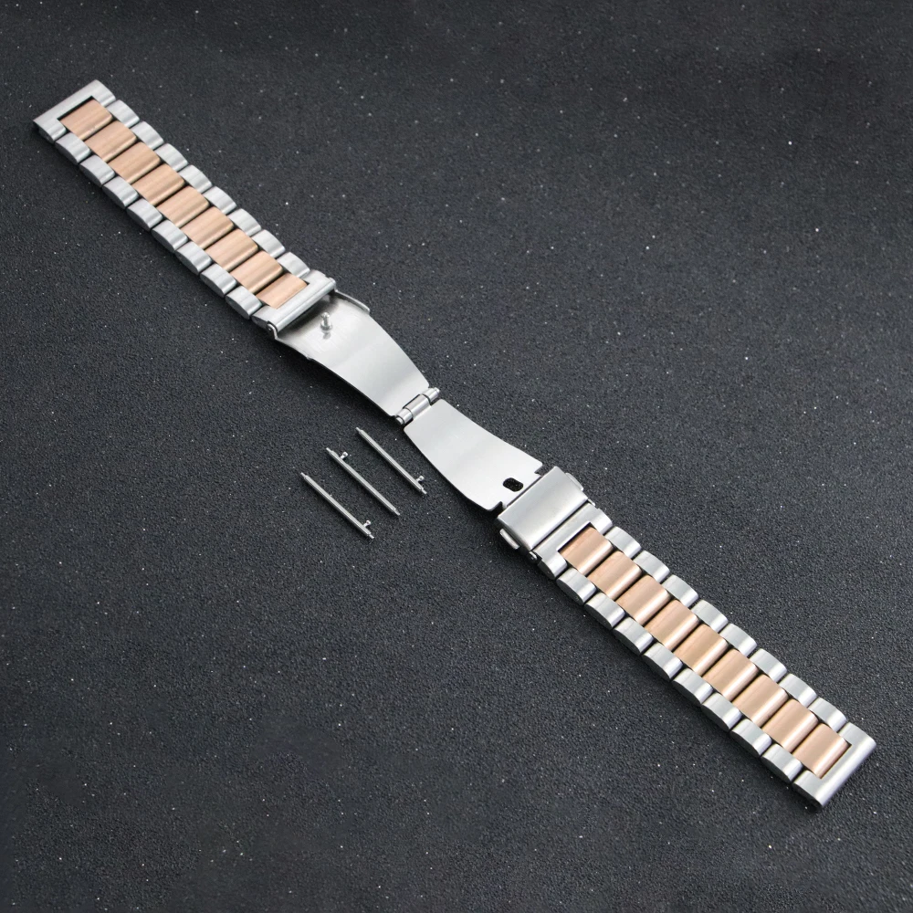 20mm 22mm Stainless Steel Strap for Samsung Galaxy Watch 7 6 5 4 5Pro 40/44mm 6 Classic 43mm 47mm Metal Band for Huawei GT6 4Pro