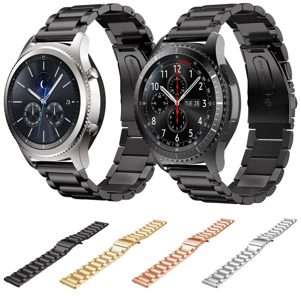 20mm 22mm Stainless Steel Strap for Samsung Galaxy Watch 7 6 5 4 5Pro 40/44mm 6 Classic 43mm 47mm Metal Band for Huawei GT6 4Pro