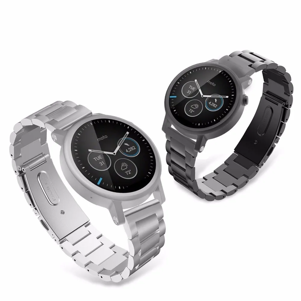 20mm 22mm Stainless Steel Strap for Samsung Galaxy Watch 7 6 5 4 5Pro 40/44mm 6 Classic 43mm 47mm Metal Band for Huawei GT6 4Pro