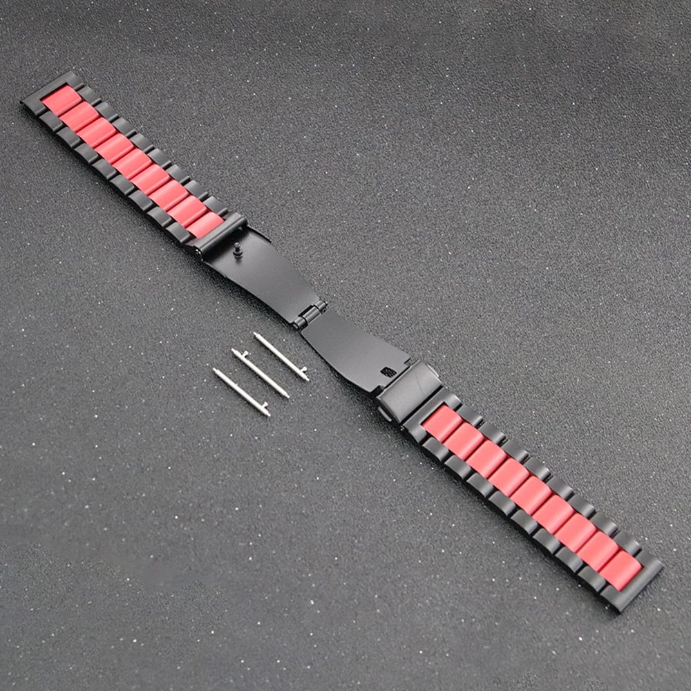 20mm 22mm Stainless Steel Strap for Samsung Galaxy Watch 7 6 5 4 5Pro 40/44mm 6 Classic 43mm 47mm Metal Band for Huawei GT6 4Pro