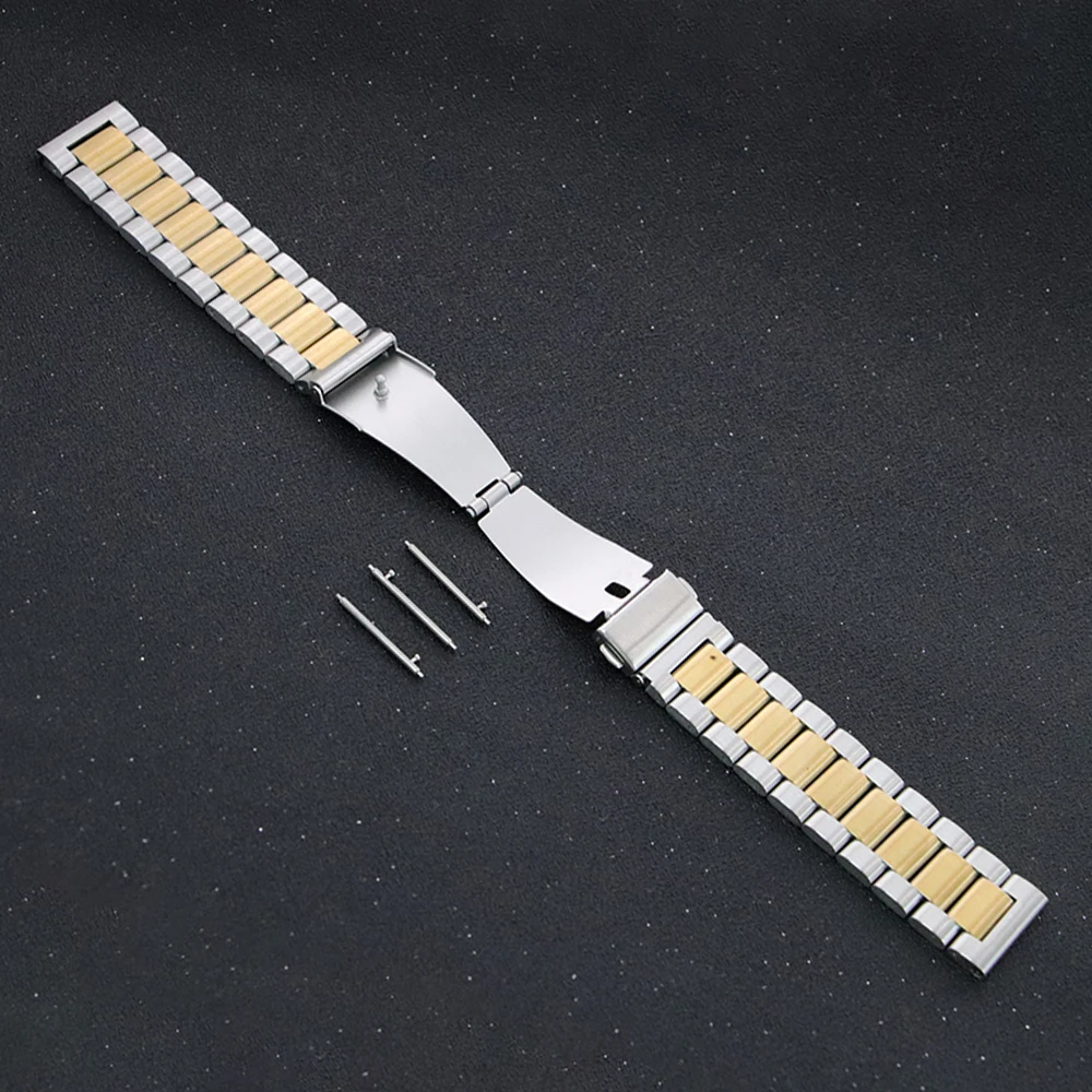 20mm 22mm Stainless Steel Strap for Samsung Galaxy Watch 7 6 5 4 5Pro 40/44mm 6 Classic 43mm 47mm Metal Band for Huawei GT6 4Pro