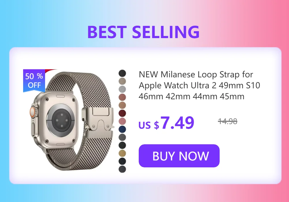 20mm 22mm Stainless Steel Strap for Samsung Galaxy Watch 7 6 5 4 5Pro 40/44mm 6 Classic 43mm 47mm Metal Band for Huawei GT6 4Pro
