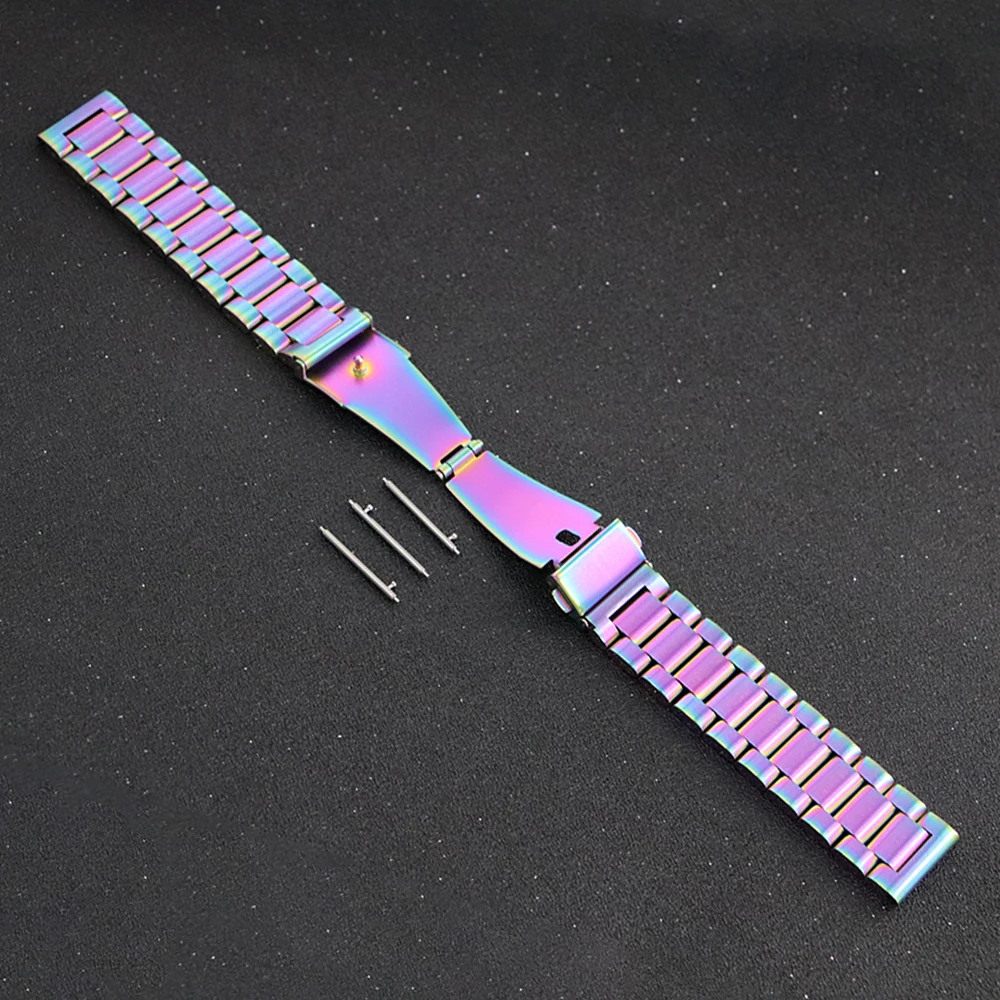 20mm 22mm Stainless Steel Strap for Samsung Galaxy Watch 7 6 5 4 5Pro 40/44mm 6 Classic 43mm 47mm Metal Band for Huawei GT6 4Pro
