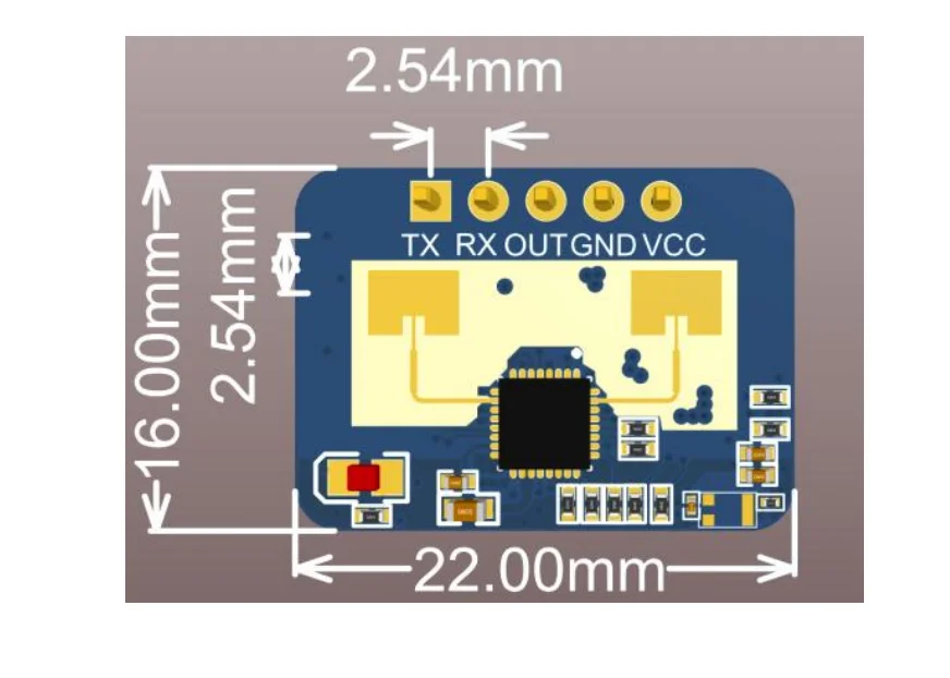 20pcs/5pcs 24Ghz Human Presence Sensor HLK-LD2410C LD2410C Millimeter Wave Radar Module Non-contact Heartbeat Motion Detection
