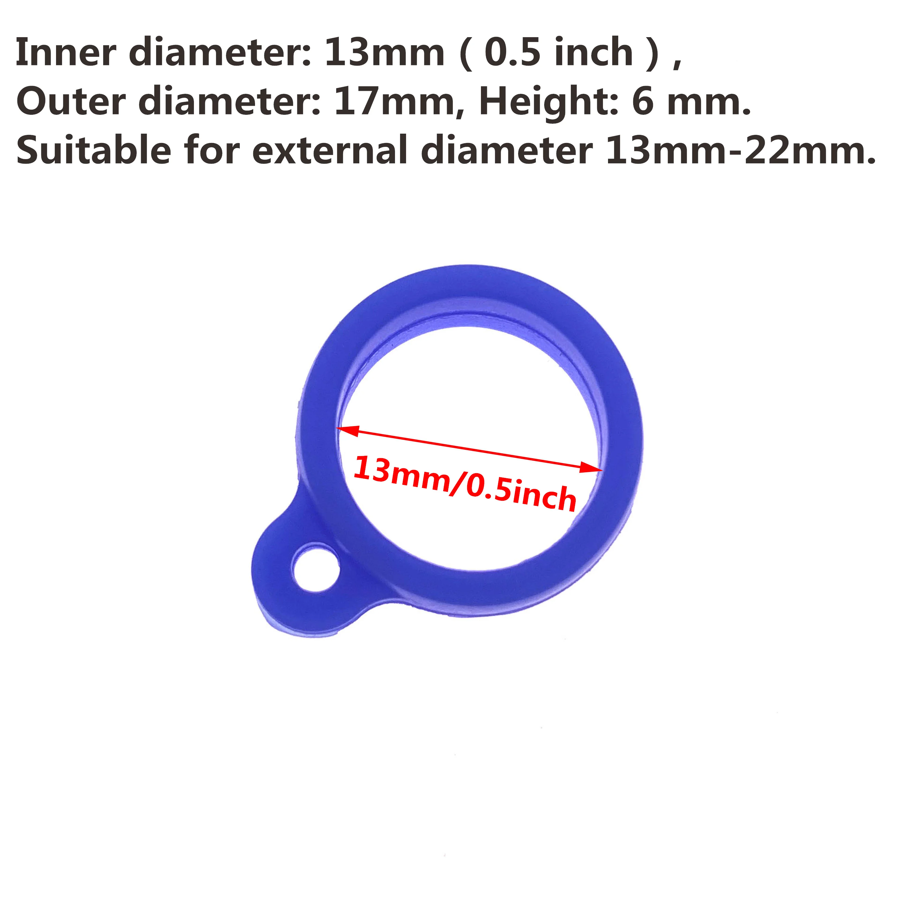 10Pcs Universal Anti-Lost Toothbrush Pen Necklace Lanyards Ring Portable Anti-drop Silicone Ring Lanyard Holder Soft Hoop