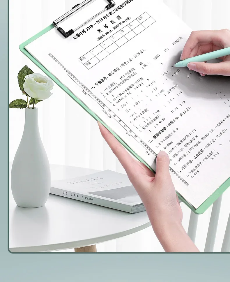A4 Waterproof Clipboard Writing Pad File Folder Document Holder School Supply