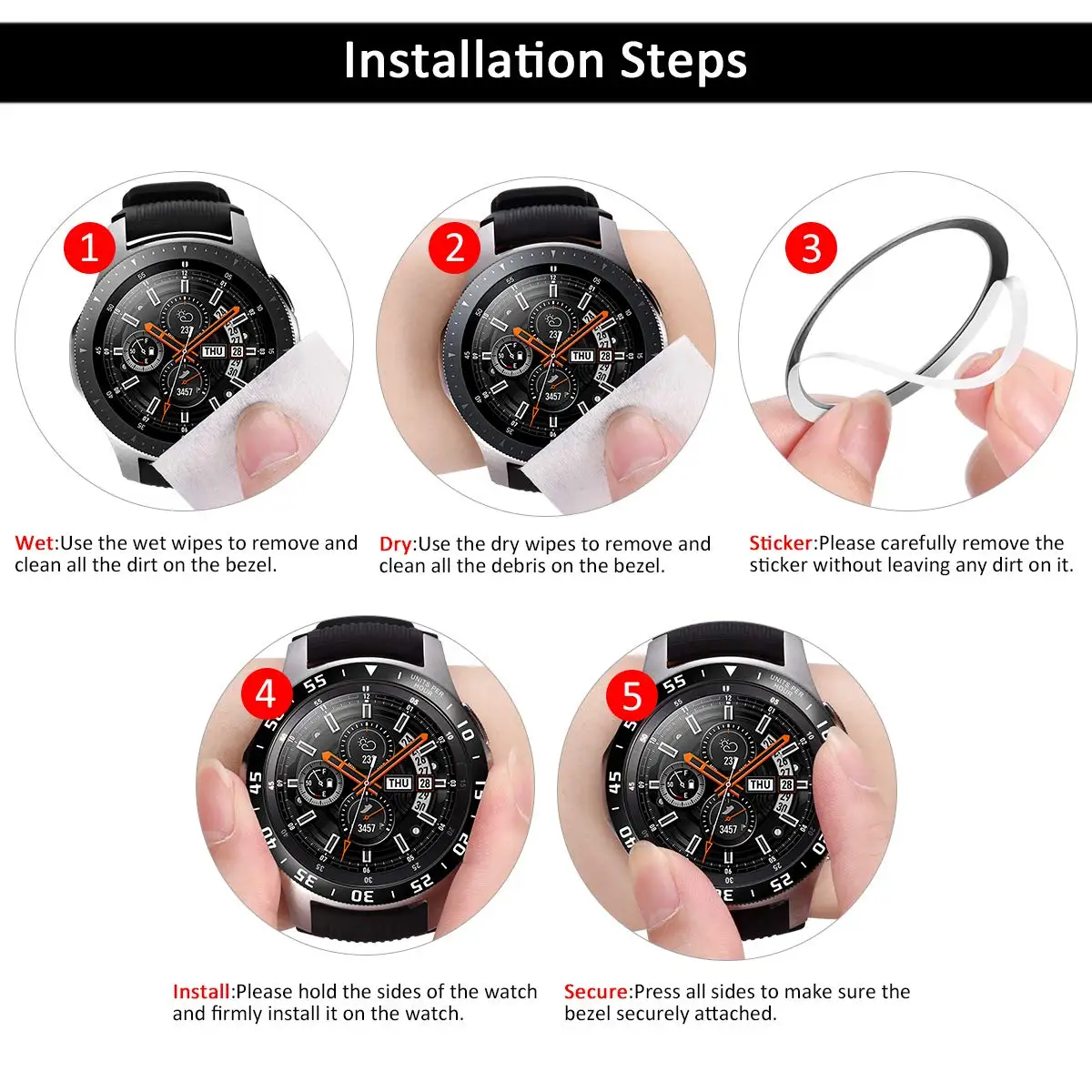Metal Bezel Ring Case for Samsung Galaxy Watch 7 Ultra Bezel Styling Frame Case for Galaxy Watch Ultra 47mm Cover Accessories