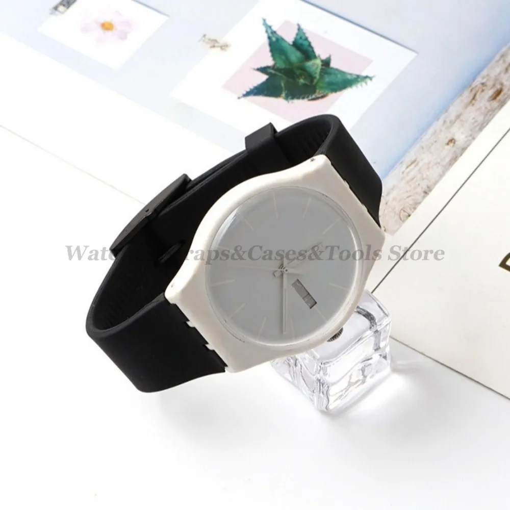 16mm 17mm 19mm 20mm Soft Silicone Bracelet for Swatch Colorful Watchband Watch Strap Replacement Watches Accessories With Tools