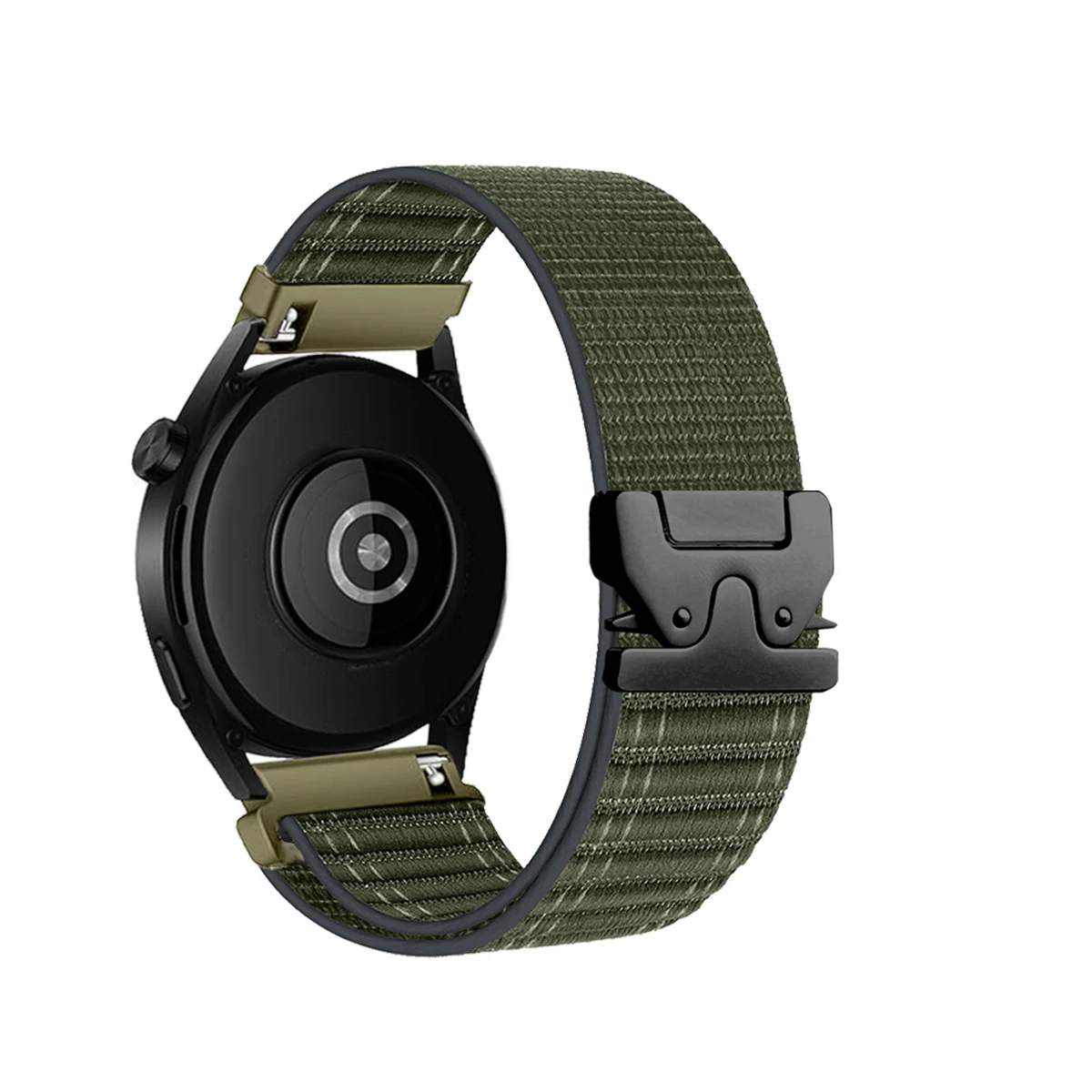 18/20/22mm Quick Release Nylon Loop for Samsung Watch 7 Band Parachute buckle Elastic Strap for Garmin Watch/Huawei GT Watch