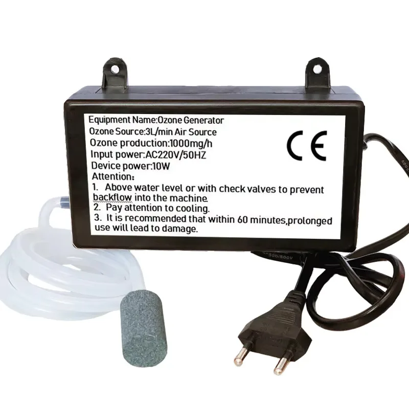 Ozone Generator 1000mg Ozonizer Water Air Purifier Cleaner Treatment Fruit Vegetable Fish Tank Oil For 220V EU Plug 110V US Plug