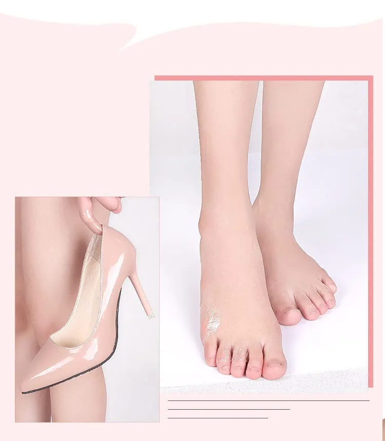 10-50pcs Transparent Waterproof Foot Anti-Wear Sticker Wound Adhesive Plaster Band-Aid Home Travel Outdoor Camp Emergency Kits