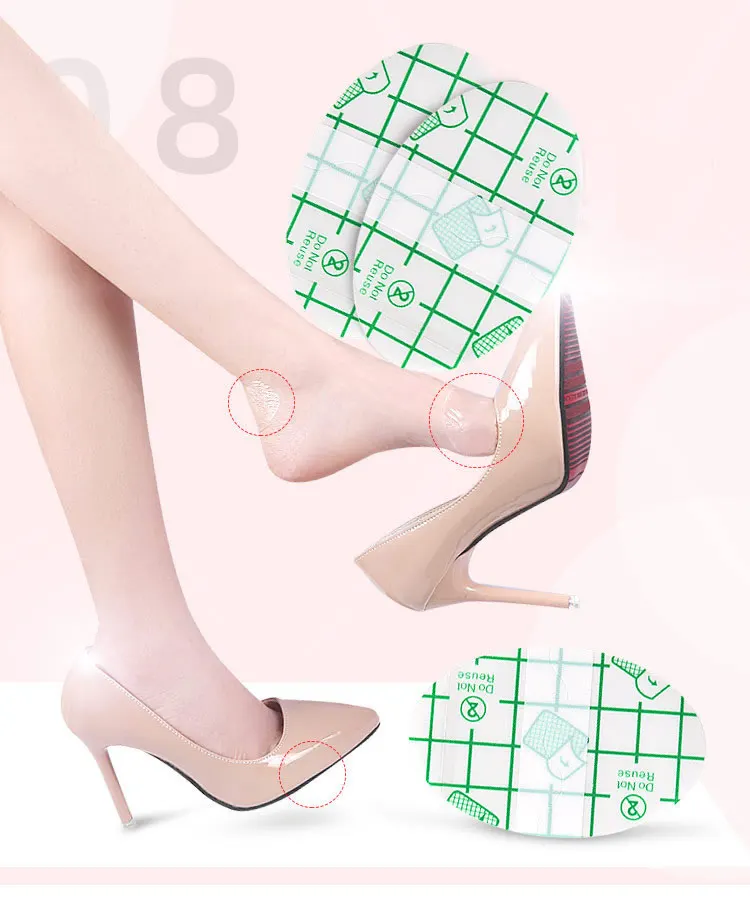 10-50pcs Transparent Waterproof Foot Anti-Wear Sticker Wound Adhesive Plaster Band-Aid Home Travel Outdoor Camp Emergency Kits