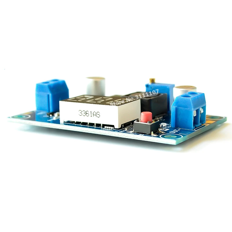 LM2596 DC-DC adjustable step-down module with voltmeter display