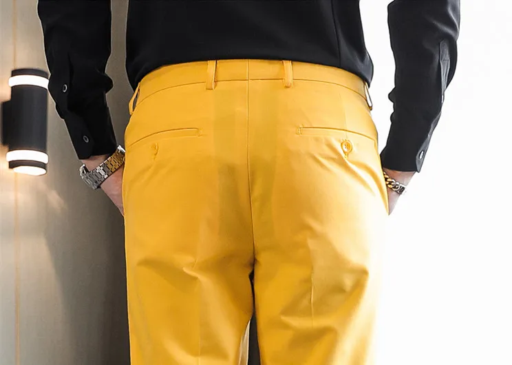 2026 Men Blue Suit Pants,  Formal Slim Dress Trousers, Red Green Black White Pantalones Hombre, Asian Size Man Slacks,M-5XL 6XL