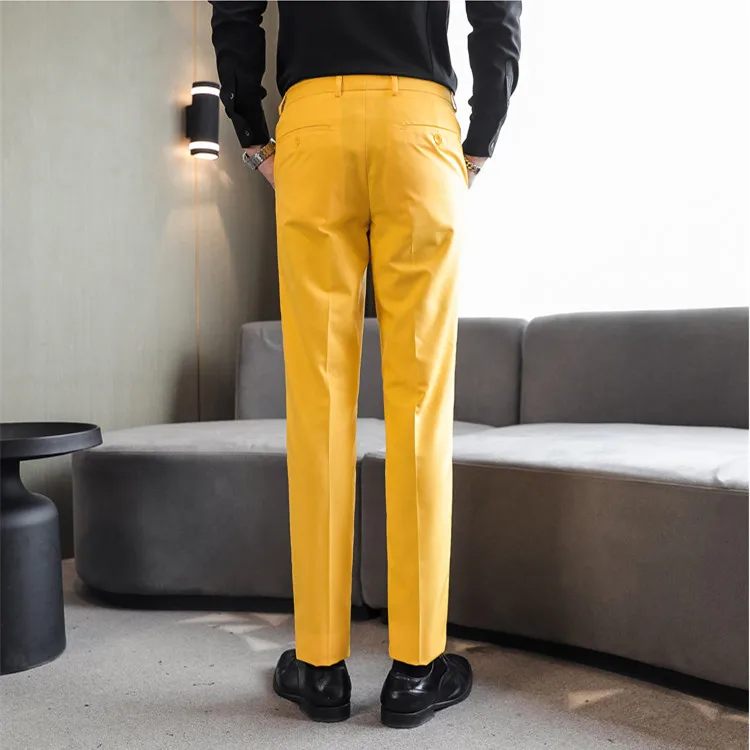 2026 Men Blue Suit Pants,  Formal Slim Dress Trousers, Red Green Black White Pantalones Hombre, Asian Size Man Slacks,M-5XL 6XL