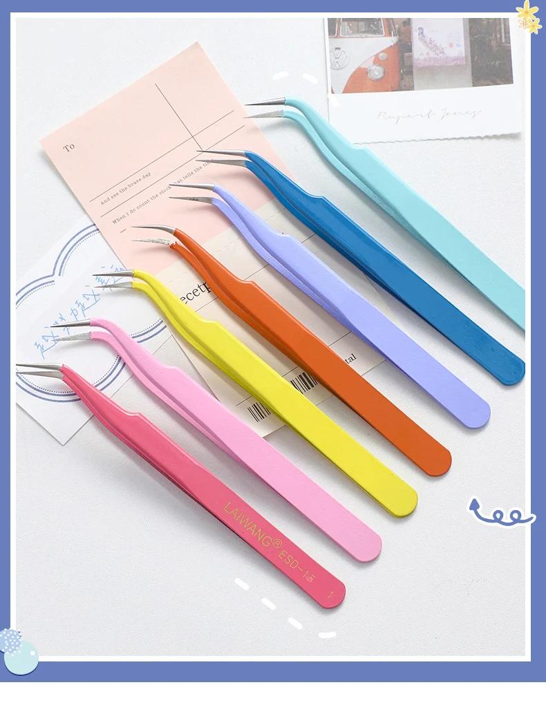 14 Designs Kawaii Cute Macarons Creative Stationery Tweezers DIY Washi Tape Stickers Gadget Multi-tool Tweezers Hand Account