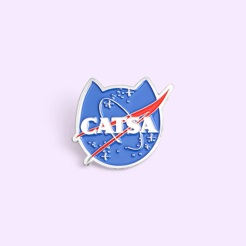 Cats Club Enamel Pin Cat Planet Moon Cafe Paw Badge Custom Kitten Brooches Lapel Pin Jeans Shirt Bag Cute Animal Jewelry Gift