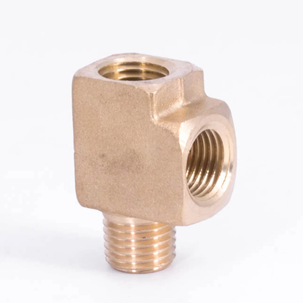 1/8" 1/4" 3/8" 1/2" NPT Female Female Male Tee 3 Ways Block Splitter Brass Pipe Fitting Coupler Connector Water Gas Fuel