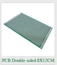 2x8/3x7/4x6/5x7/6x8/7x9/8x12/9x15cm Double Sided Perfboard Prototype PCB Tinned Universal Board Experimental Plate Circuirt Hole