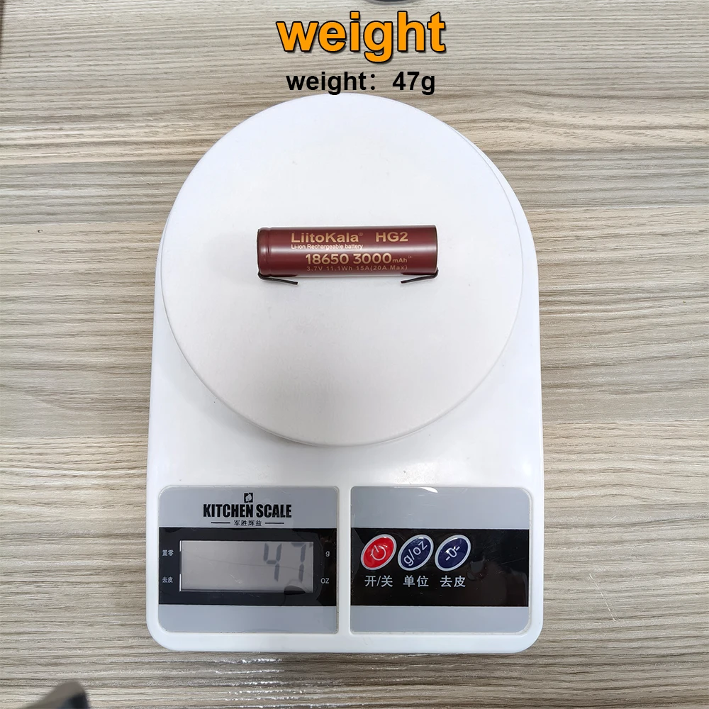 1-24pcs LiitoKala HG2 18650 3000mAh battery 3.6V discharge 20A dedicated High power discharge +DIY Nicke