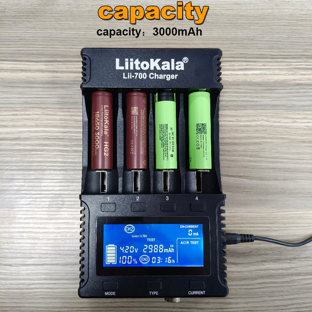 1-24pcs LiitoKala HG2 18650 3000mAh battery 3.6V discharge 20A dedicated High power discharge +DIY Nicke