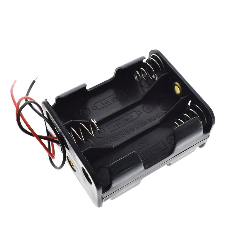 AA Size Power Battery Storage Case Box Holder Leads With 1 2 3 4 6 Slots Container Bag DIY Standard Batteries Charging Droship
