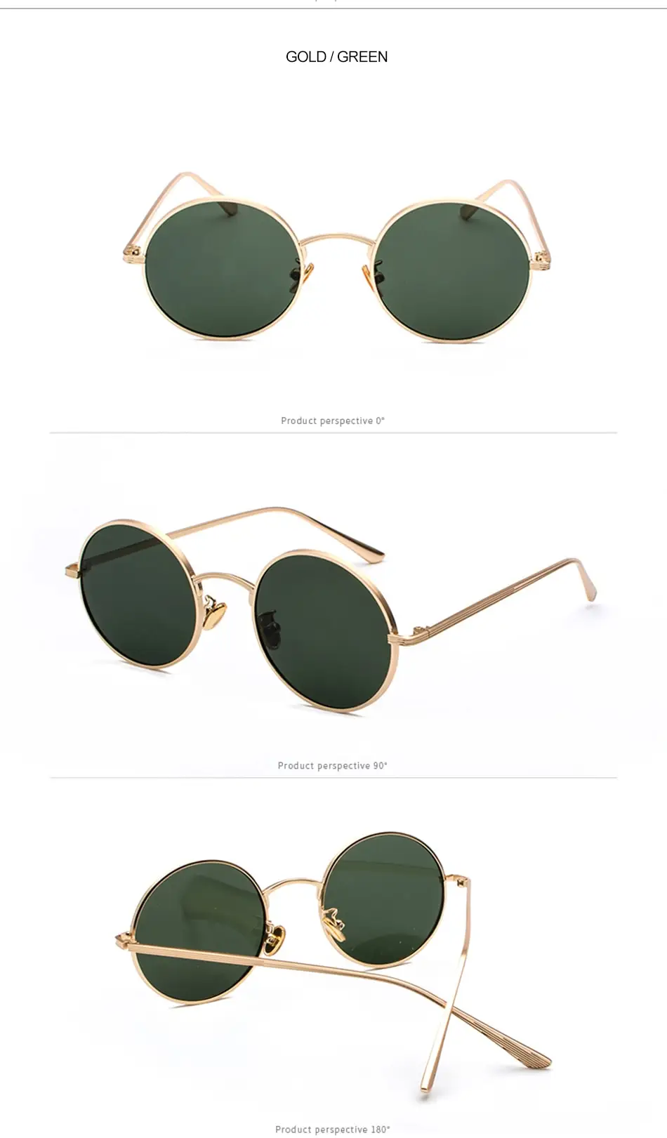 SPLOV Retro Punk Style Men Sunglasses Women Vintage Round Metal Frame Colorful Lens Sun Glasses Fashion Eyewear Gafas Sol UV400