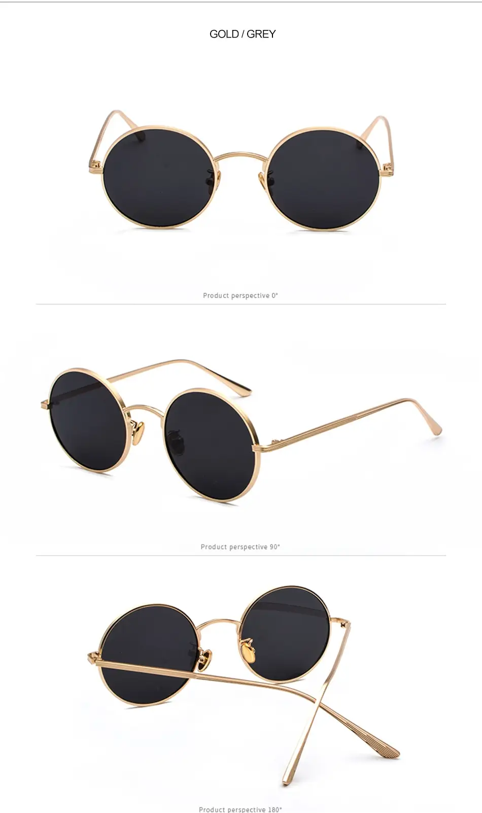 SPLOV Retro Punk Style Men Sunglasses Women Vintage Round Metal Frame Colorful Lens Sun Glasses Fashion Eyewear Gafas Sol UV400