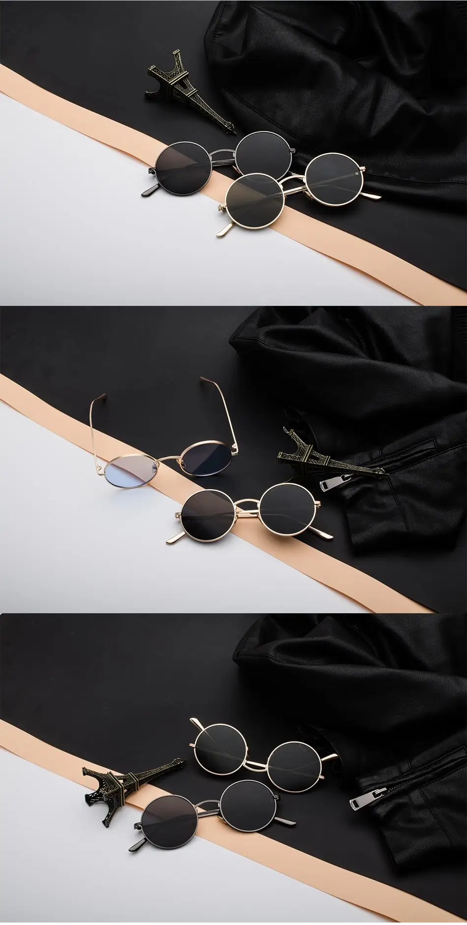 SPLOV Retro Punk Style Men Sunglasses Women Vintage Round Metal Frame Colorful Lens Sun Glasses Fashion Eyewear Gafas Sol UV400
