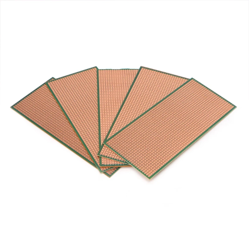 5 Pcs 6.5x14.5cm Stripboard Veroboard Uncut PCB Platine Single Side Circuit Board L15