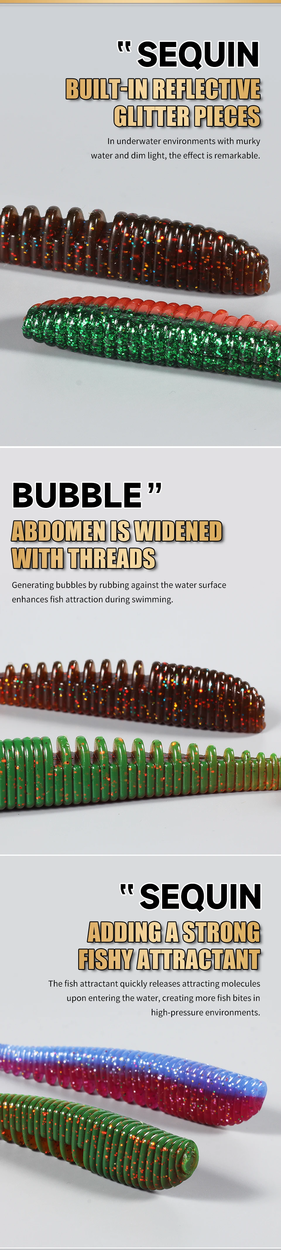 Supercontinent Fishing Lures 5cm 8cm 9.5cm 11cm Artificial Baits Wobblers Soft Lures Shad Carp Silicone Fishing Baits