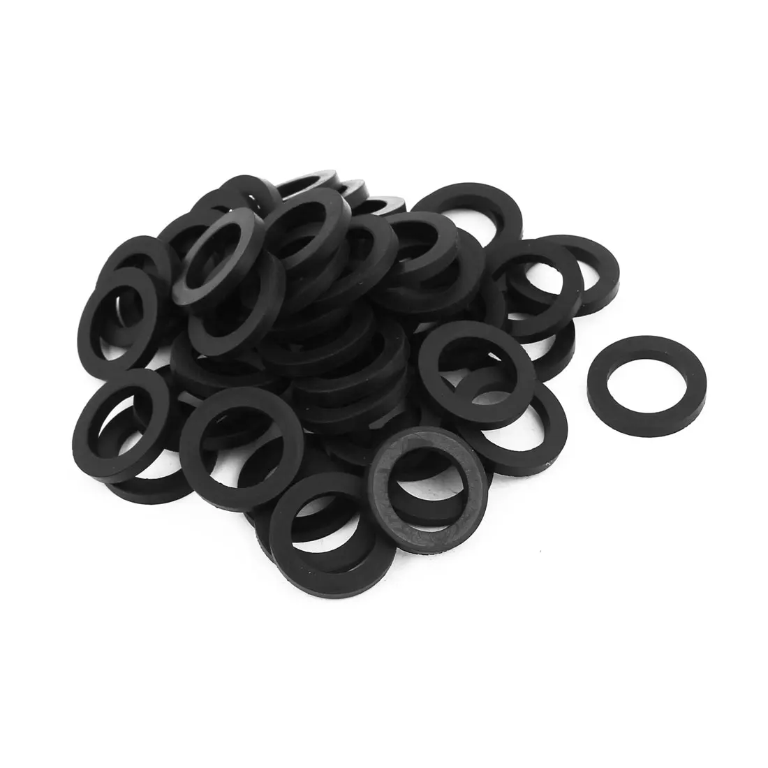 Uxcell 50Pcs 10Sizes Rubber Grommet Flat Rubber O Rings Sealing Gaskets Plumbing Washers Seal Accessories for Faucet Hose Gasket