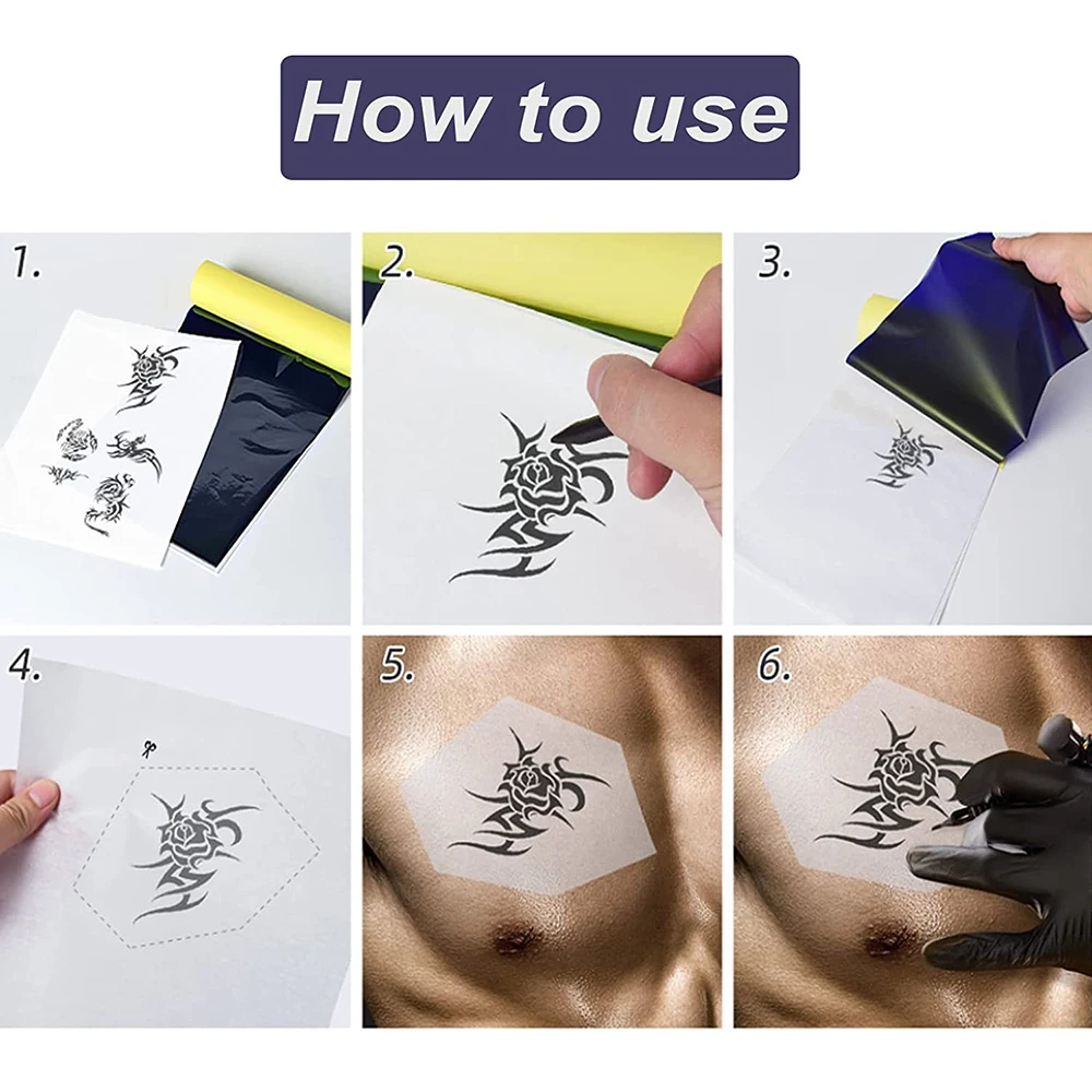5/10/30/50pcs Tattoo Transfer Papers A4 Size Tattoo Thermal Printer Copier Stencil Paper for Tattoo Transfer Machine Accessories