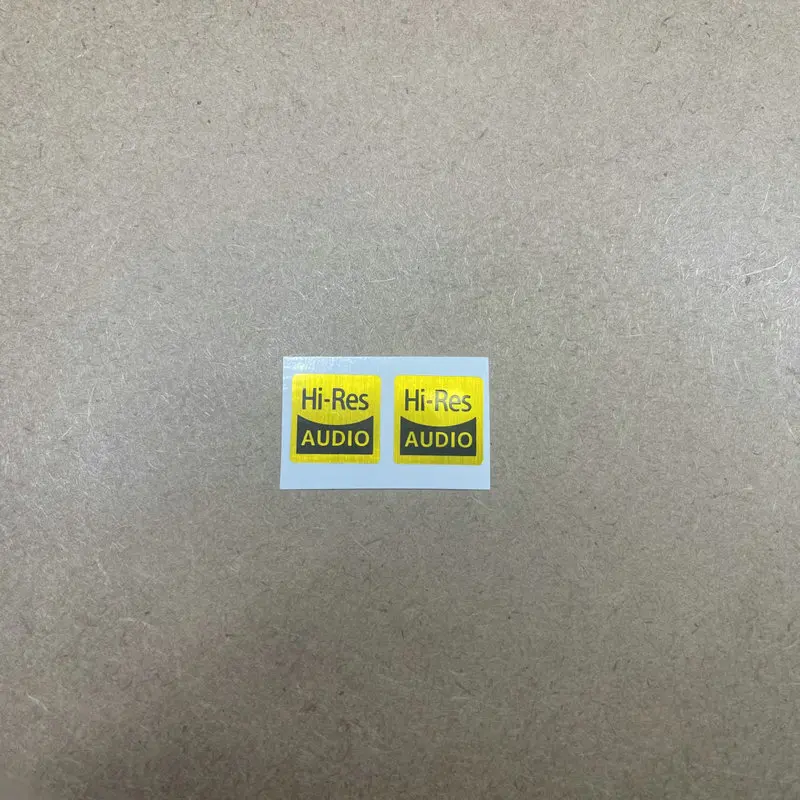 Hi-res AUDIO gold standard high-quality sound certified gold stickers high-resolution audio decorative cover stickers spot