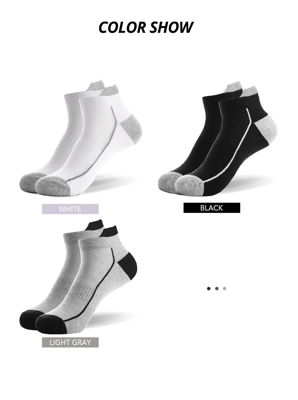 5 Pairs organic cotton men socks thin knit mesh ankle socks summer fitness breathable quick dry short sock for cycling Plus size