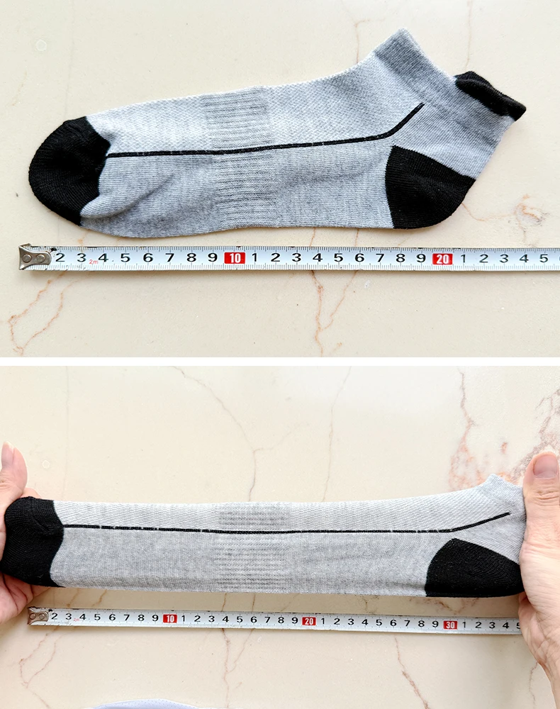 5 Pairs organic cotton men socks thin knit mesh ankle socks summer fitness breathable quick dry short sock for cycling Plus size