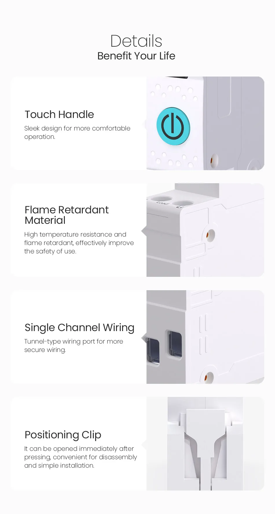 Tuya WiFi Smart Circuit Breaker 1P+N MCB 63A Timer Power Energy kWh Voltage Current Meter Protector Voice Remote Control Switch