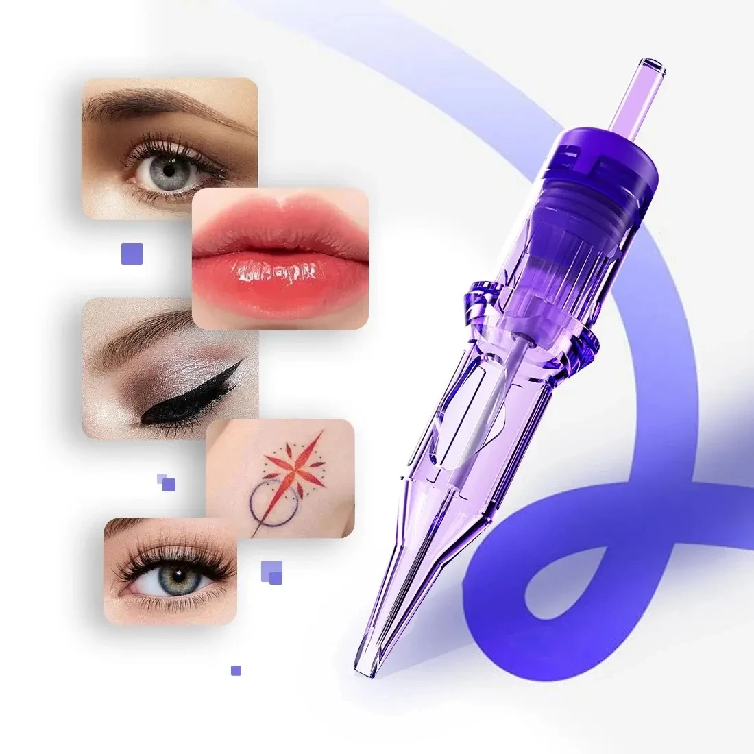MAST Pro Tattoo Needles Cartridge Round Liner 7mm Taper Precise Sharp Ink Flow Suitable for Tattoo or Permanent Makeup (PMU)Work