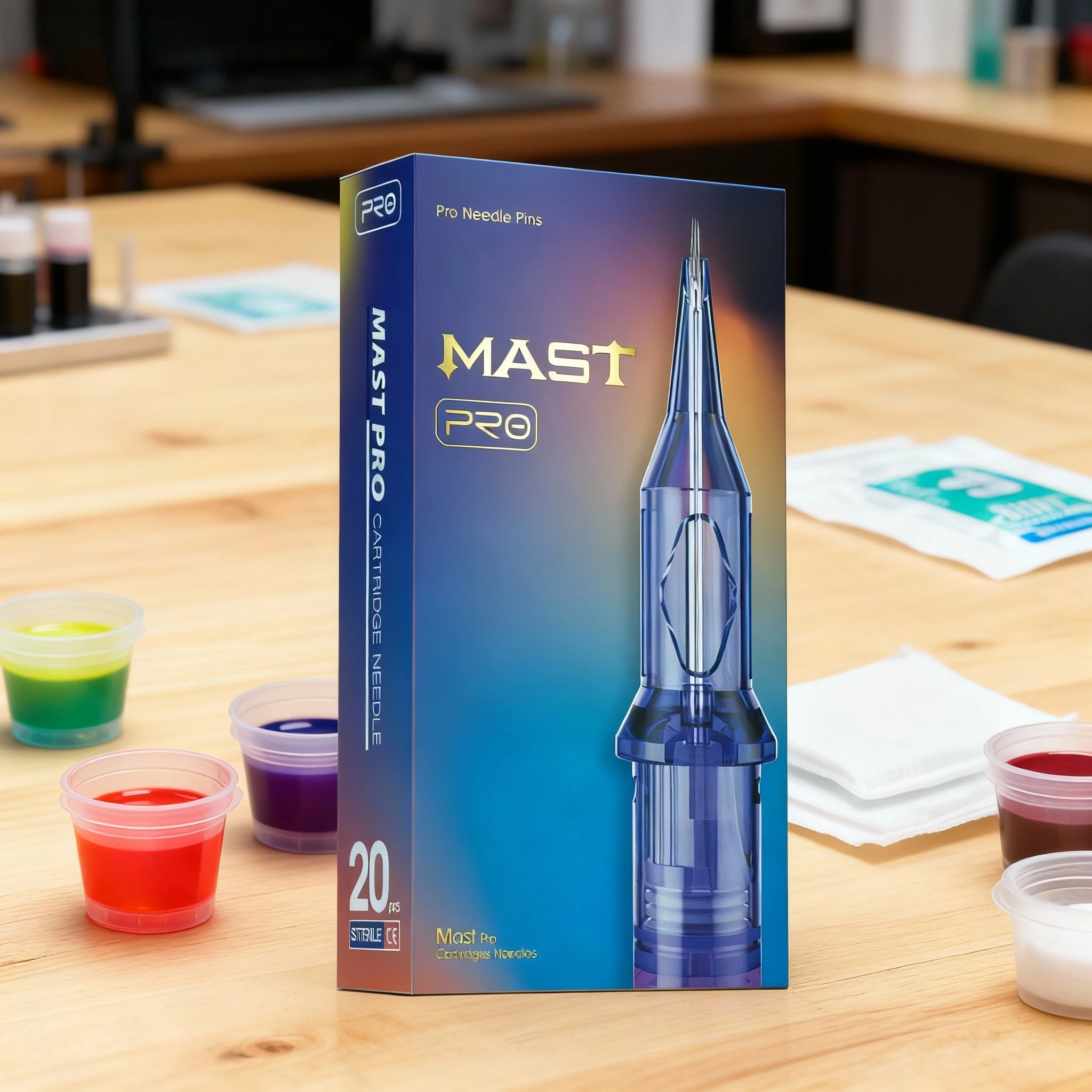 MAST Pro Tattoo Needles Cartridge Round Liner 7mm Taper Precise Sharp Ink Flow Suitable for Tattoo or Permanent Makeup (PMU)Work