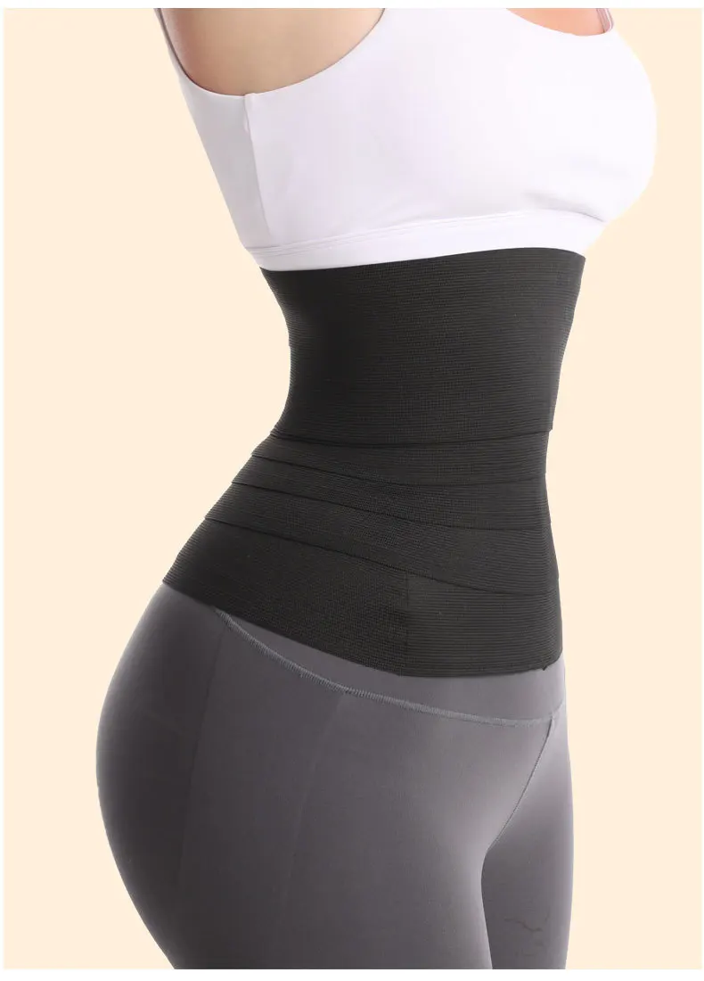Women Waist Bandage Wrap Trimmer Belt Waist Trainer Shaperwear Tummy Control Slimming Fat Burning For Postpartum Sheath Belt