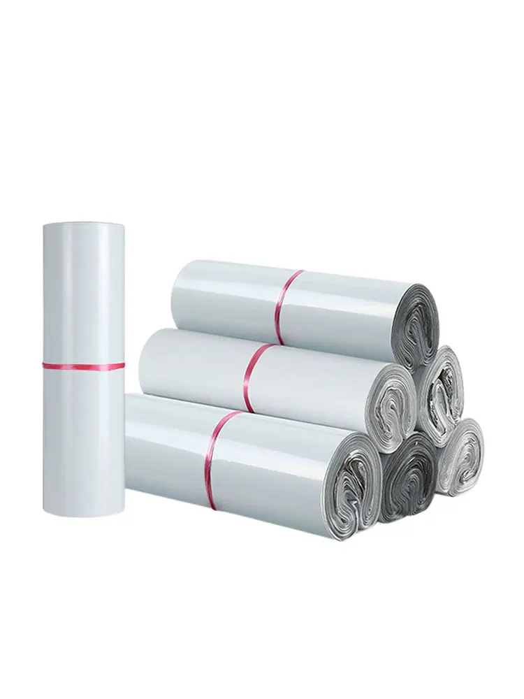 50pcs/Lots White Courier Bag Express Envelope Storage Bags Mail Bag Mailing Bags Self Adhesive Seal Plastic Packaging Pouch