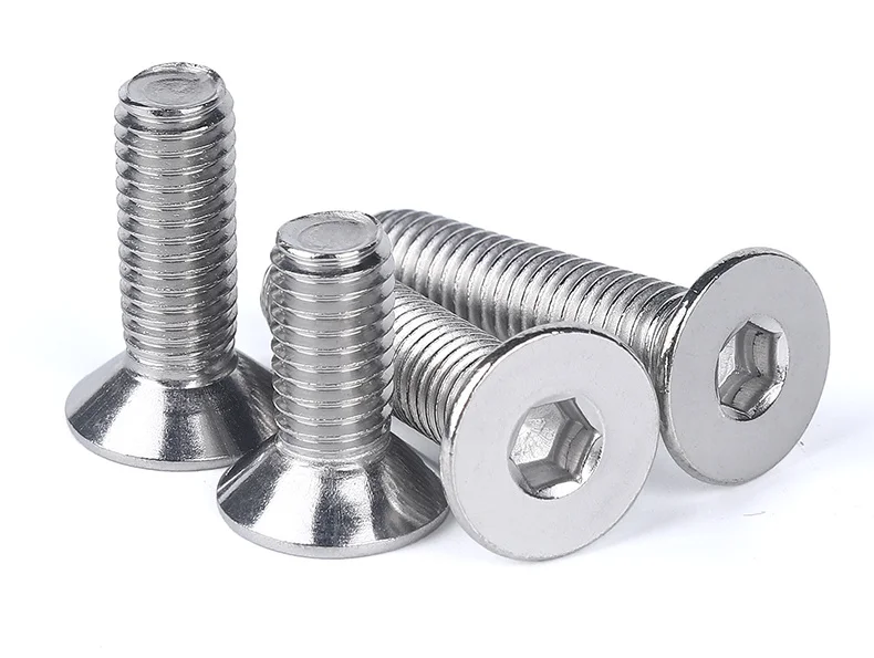 5-50pcs Allen Key Head Din7991 M2 M2.5 M3 M4 M5 M6 Stainless Steel 304 Or Black Hex Socket Flat Countersunk Head Screw
