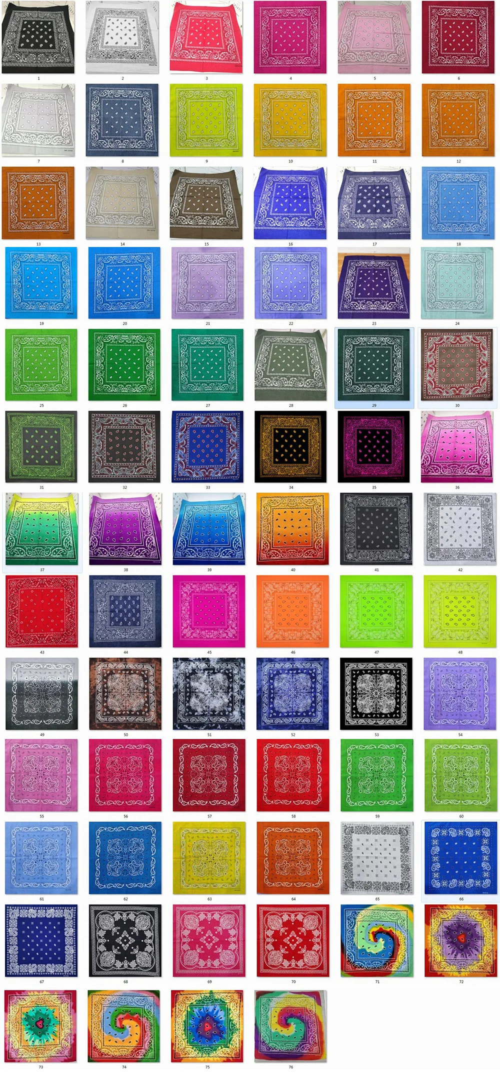 New Design Fashion Hip Hop Cotton Bandana Square Cashew Scarf Headband Tie Dye Black Red Paisley Gifts For Women/Men/Boys/Girls